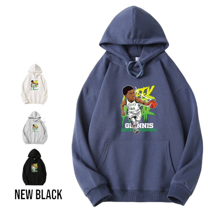 NEWBLACK藍球明星Q版印圖帽Tee  男女可穿_1